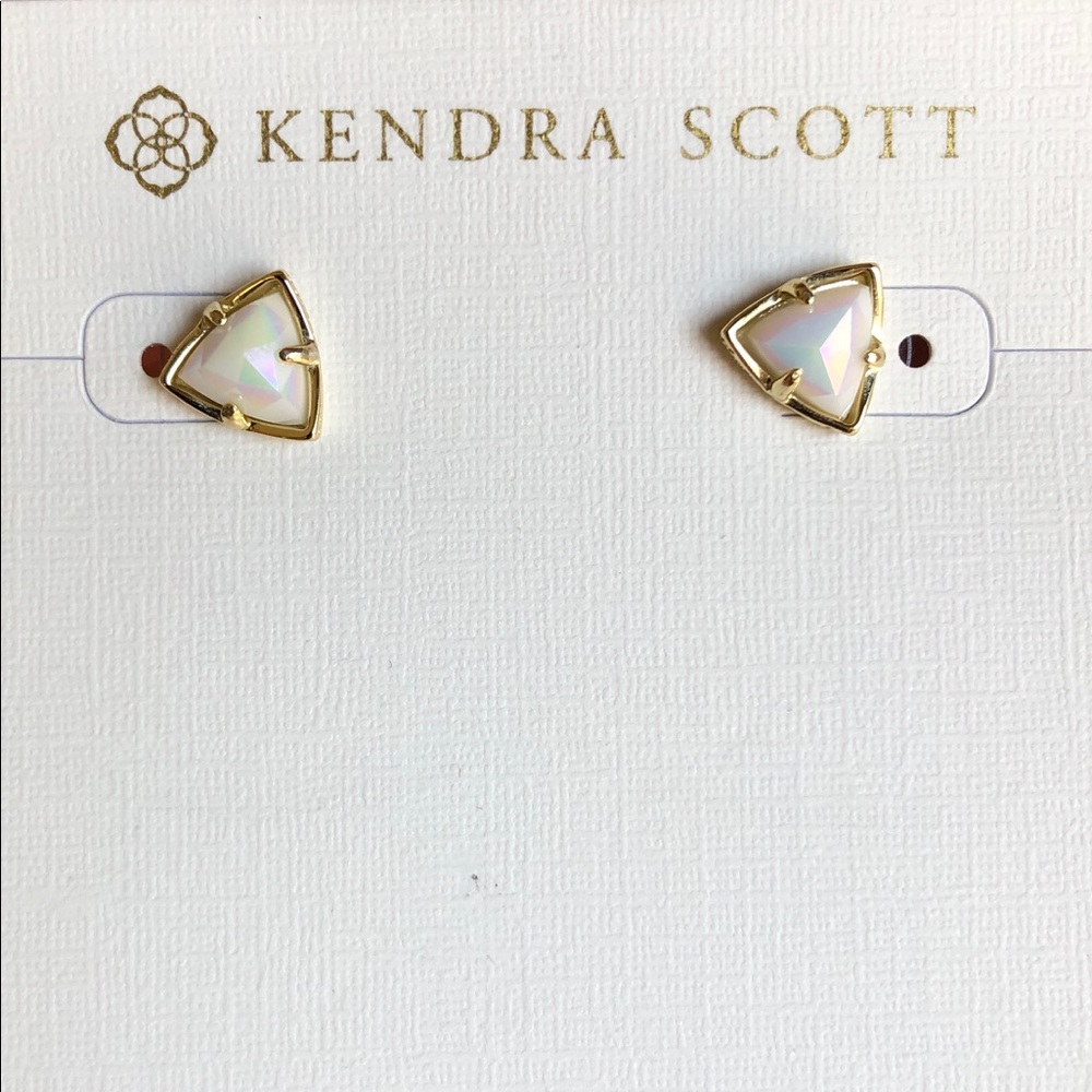 Kendra Scott Parker Earrings in White Iridescent